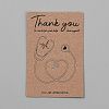 Kraft Paper Display Cards ODIS-WH0030-173-1