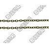 Iron Cable Chain Necklace Making AJEW-PH00596-03-AB-2