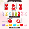140G 2 Styles Opaque Acrylic Beads SACR-SC0001-61-2