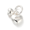 925 Sterling Silver Double Heart Charms FIND-Z069-03S-1