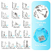 68Pcs 17 Styles Tibetan Style Alloy Pendants FIND-TA0006-19-5