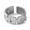 Non-Tarnish 304 Stainless Steel Open Cuff Ring RJEW-L110-023P-2