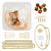 Persimmon Bumpy Earrings Bangle Necklace Making Kits DIY-YW0004-28-1