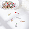36Pcs 6 Colors Alloy Enamel Pendants ENAM-LP0002-34-1