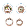 4Pcs 2 Style Alloy Glass Crystal Rhinestone Pendants PALLOY-TA0002-36D-4