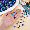 150Pcs 5 Colors Handmade Polymer Clay Beads CLAY-ME0001-01-3