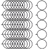 50Pcs 304 Stainless Steel Hoop Earrings EJEW-HS0001-12A-1