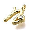 Brass Micro Pave Cubic Zirconia Pendants KK-B132-12G-N-2
