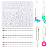 Heart Star DIY Silicone Pendant Molds DIY-TA0010-95-2