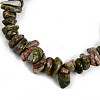 Unisex Chip Natural Unakite Beaded Stretch Bracelets BJEW-S143-20-3