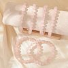 Natural Rose Quartz Stretch Bracelets G-N0272-01-4