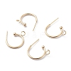 304 Stainless Steel Half Hoop Earrings STAS-Z028-B01-G-2