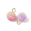Gradient Color Opaque Resin Pendants RESI-D016-01-3
