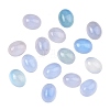 Natural Blue Agate Cabochons G-G350-06B-1