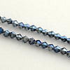 Electroplate Glass Bead Strands X-EGLA-R094-4mm-13-1