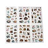 6Pcs Coffee Theme DIY Paper Scrapbook Stickers STIC-U004-05D-2