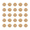 40Pcs Brass Rhinestone Beads RB-UN0001-21-1