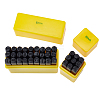 35Pcs 2 Styles Steel Craft Punch Stamps TOOL-ME0001-05-1