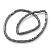 Hexagon Synthetic Non-Magnetic Hematite Beaded Necklaces NJEW-R020-09-4