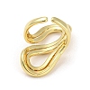 Brass Wrapped Open Cuff Rings RJEW-I100-01G-3