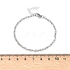 3MM 304 Stainless Steel Twisted Oval Link Chain Bracelets for Man and Women SA-CBAB767-17A-P-5