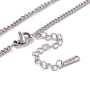 201 Stainless Steel Curb Chain Necklace for Men Women NJEW-P268-A27-1X5-3