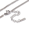 Non-Tarnish 201 Stainless Steel Curb Chain Necklace for Men Women NJEW-P268-A27-1X5-3