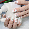 6 Sheets 6 Styles Mahjong Pattern Plastic Nail Art Stickers MRMJ-CA0001-59-6