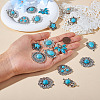 18Pcs 9 Style Tibetan Style Alloy Pendants FIND-TA0003-76-5