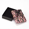 Flower Pattern Cardboard Jewelry Packaging Box CBOX-L007-007A-2