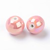 Glazed Porcelain Round Beads X-PORC-S490-8mm-06-2