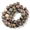 Natural Rhodonite Beads Strands G-P524-A01-05-3