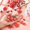 92Pcs Transparent Silicone Focal Beads SIL-TA0002-85A-6