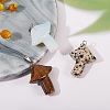 3Pcs 3 Style Natural & Synthetic Gemstone Pendants G-SZ0001-51-6