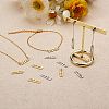 12Pcs 4 Style Brass Moon Phase Bar Links & Charms KK-SZ0005-45-5