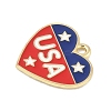 Independence Day Alloy Enamel Pandants FIND-M083-05A-G-2