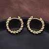 Brass Huggie Hoop Earrings X-EJEW-L231-31G-4