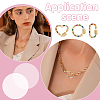 6Pcs 3 Styles Brass Micro Pave Cubic Zirconia Screw Carabiner Lock Charms ZIRC-UN0001-15-5