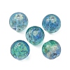 Handmade Gold Sand Lampwork Beads LAMP-WH0001-10C-2