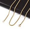 304 Stainless Steel Box Chain Necklaces X-NJEW-P244-01G-3