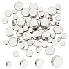 80Pcs 4 Styles Rack Plating Brass Spacer Beads KK-PH0006-86-1