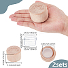 Carved Wood Baby Tooth Keepsake Cases with Lids CON-WH0100-09B-3
