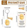 DIY Keychain Making Kits KEYC-CN0001-12A-04-2