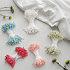 5 Bundles 5 Colors Gypsum with Cotton Cord Artificial Flower Core DIY-GF0014-07B-3