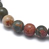 Natural Polychrome Jasper/Picasso Stone/Picasso Jasper Bead Stretch Bracelets X-BJEW-K212-A-001-2