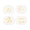 4Pcs 4 Styles Natural Quartz Crystal Display Decorations G-F786-02B-08-1