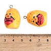 Opaque Resin with Alloy Pendants RE-CBA08CD-07A-3