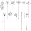 Brass/Iron /Alloy Hair Sticks OHAR-SC0001-09S-1
