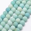 Natural Amazonite Beads Strands G-K209-03A-12mm-1