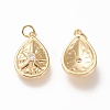 Brass Pendants X-ZIRC-L098-029G-2